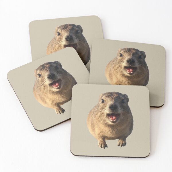 Item preview, Happy Hyrax - Funny Awawa designed and sold by ByGio.