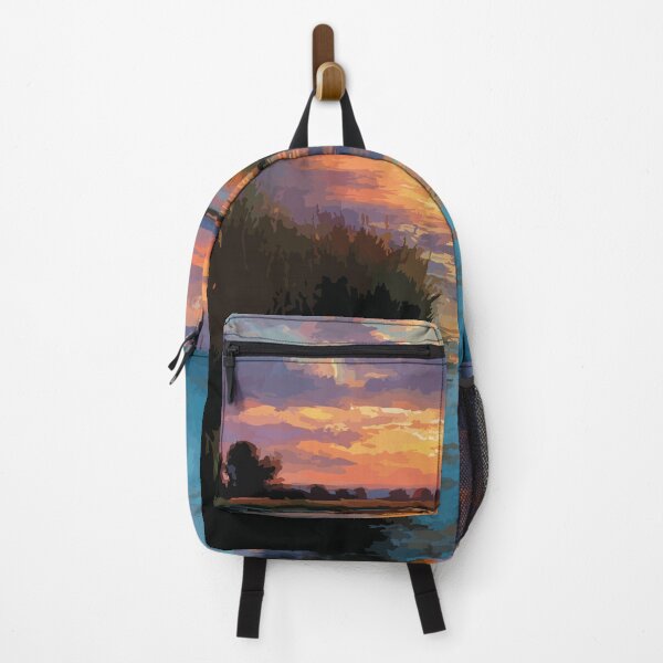Item preview, Duck Lake Saskatchewan | Wetlands Sunset & Reeds Art Print designed and sold by TuncGK.