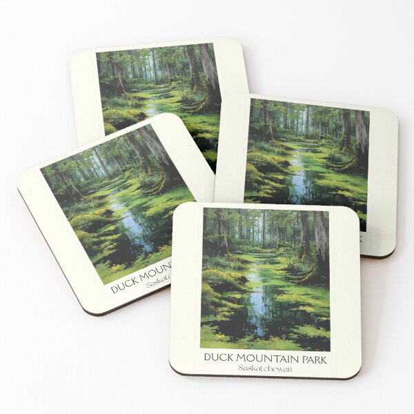 Item preview, Duck Mountain Provincial Park | Lush Green Forest Art Print designed and sold by TuncGK.