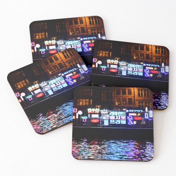 Item preview, Neon signs – Asian lights reflected in Amsterdam's canals / Swiss Artwork Photography designed and sold by Raphael Wolf.