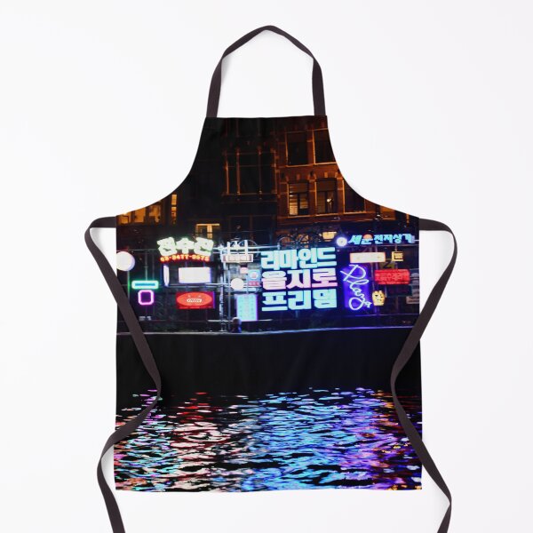 Item preview, Neon signs – Asian lights reflected in Amsterdam's canals / Swiss Artwork Photography designed and sold by Raphael Wolf.