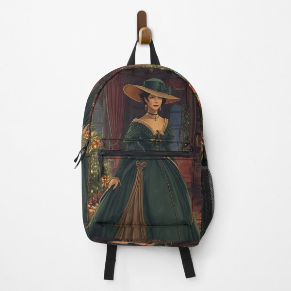 Item preview, Lady victorian in Green Dress - Elegant Historical Portrait Art Print designed and sold by freackly.