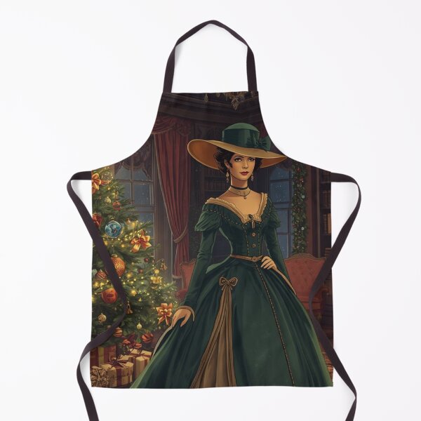 Item preview, Lady victorian in Green Dress - Elegant Historical Portrait Art Print designed and sold by freackly.
