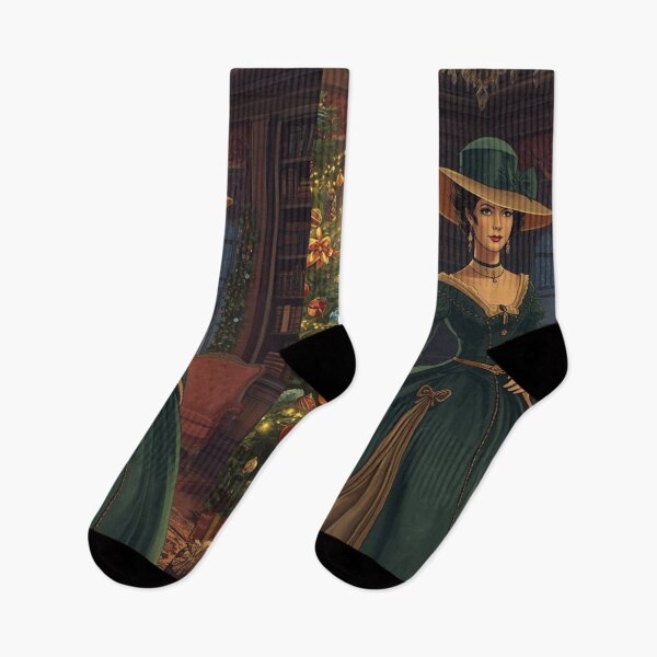 Item preview,  Lady victorian in Green Dress - Elegant Historical Portrait Art Print designed and sold by freackly.