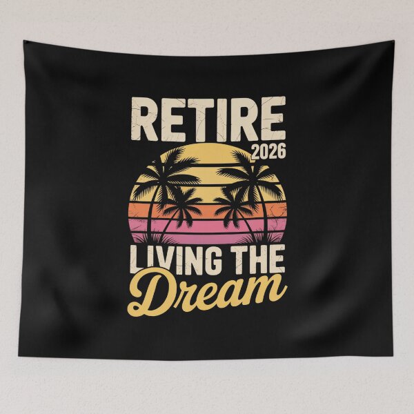 Item preview, Retire 2026 Living the Dream Beach Design designed and sold by Gogetgiggles.