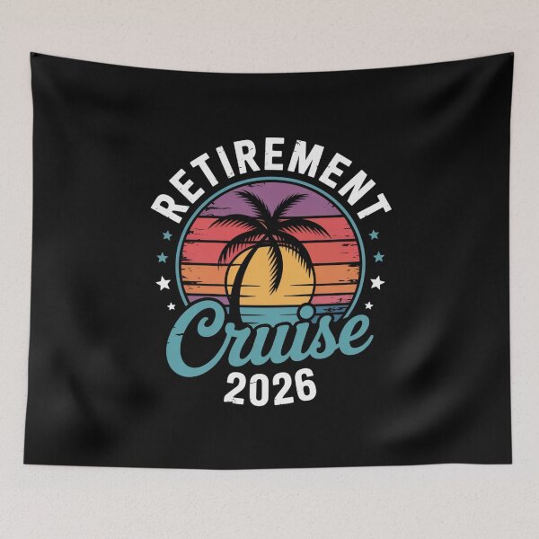 Item preview, Retirement Cruise 2026 Vintage Sunset Design designed and sold by Gogetgiggles.