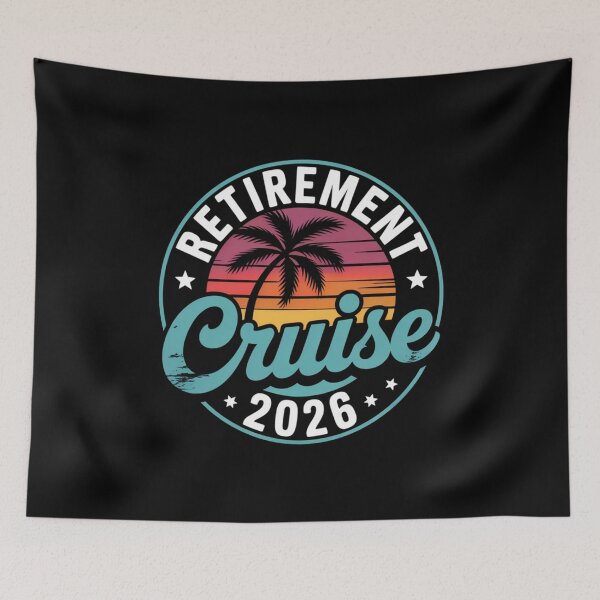 Item preview, Retirement Cruise 2026 Vintage Sunset Design designed and sold by Gogetgiggles.