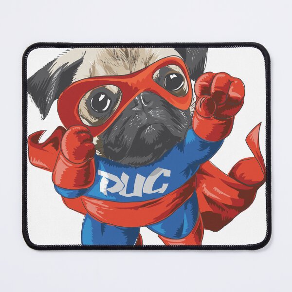 Item preview, Super Pug Hero – Cute Cartoon Dog designed and sold by alinsuciu.