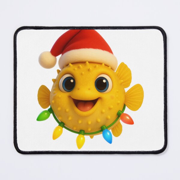 Item preview, Christmas Pea Puffer Fish designed and sold by Sillytoe.