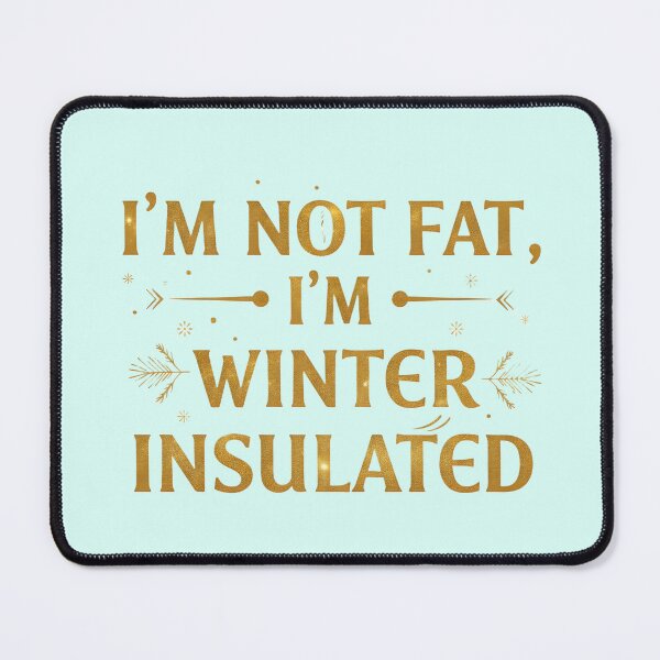 Item preview, I'm Not Fat, I'm Winter Insulated! designed and sold by TheChubbyShop.