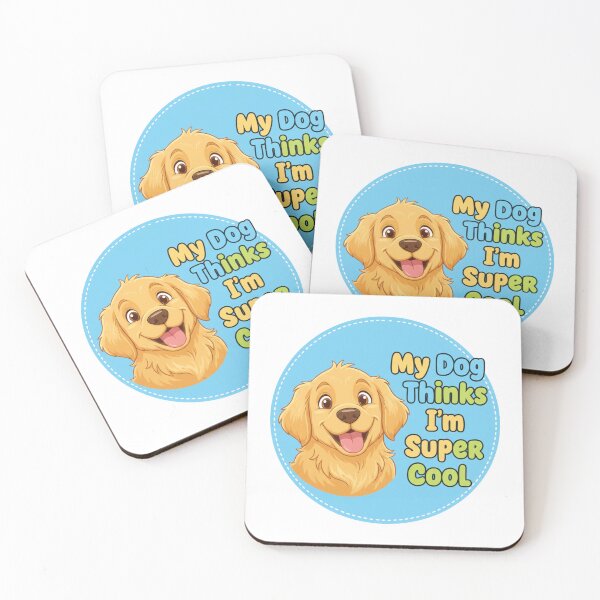 Item preview, Funny Dog Lover T-Shirt - My Dog Thinks I'm Super Cool Pet Parent Tee designed and sold by GeniePixel.