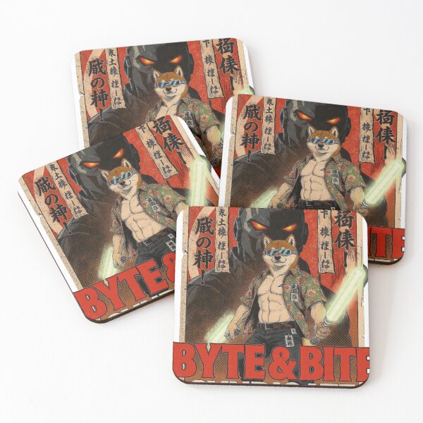 Item preview, Byte & Bite Syndicate - Retro Yakuza Shiba Inu Cyberpunk Dog Shirt designed and sold by ZyricZyric.