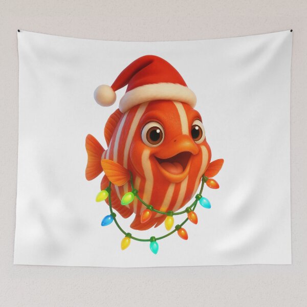 Item preview, Christmas Peppermint Angelfish designed and sold by Sillytoe.
