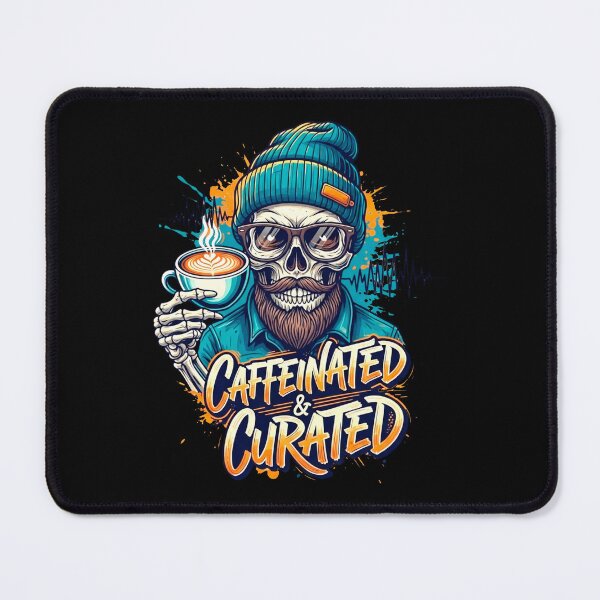Item preview, Caffeinated Hipster Skeleton Coffee Lover designed and sold by SholoStudio.