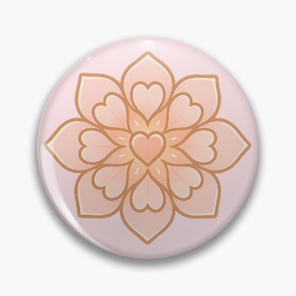 Item preview, Heart Chakra Bloom | Rose Quartz Chakra Sticker | Cute Law of Attraction Art | Feminine Aesthetic designed and sold by HerDreamCodes.