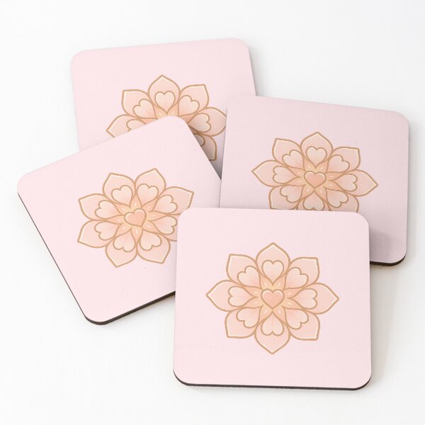 Item preview, Heart Chakra Bloom | Rose Quartz Chakra Sticker | Cute Law of Attraction Art | Feminine Aesthetic designed and sold by HerDreamCodes.