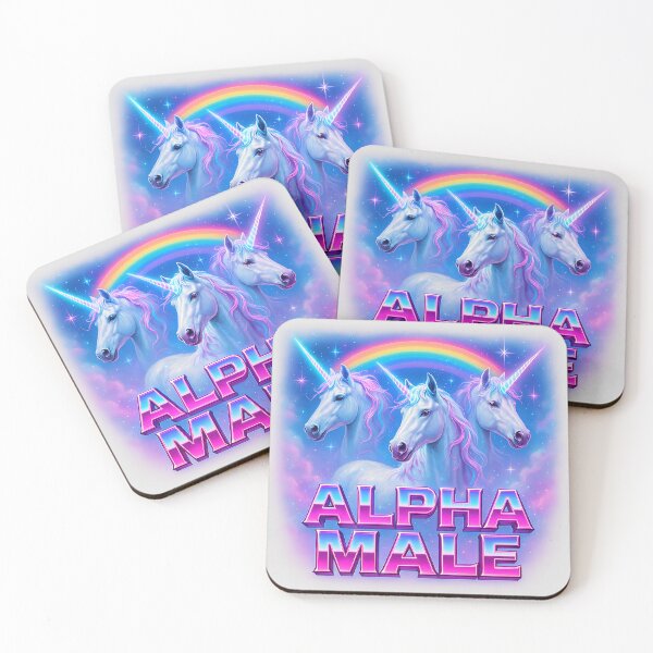 Item preview, Alpha Male Unicorn Ironic Vintage 90s  designed and sold by ZBIFBOUETLA.