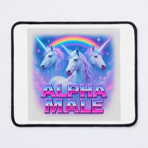 Item preview, Alpha Male Unicorn Ironic Vintage 90s designed and sold by ZBIFBOUETLA.
