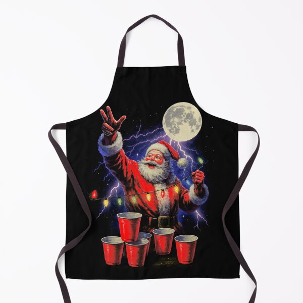 Item preview, Power Up Santa Beer Pong Shirt – Funny Electric Christmas Party Tee designed and sold by SassCity.