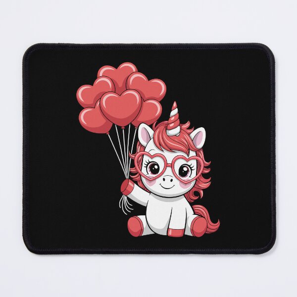 Item preview, Unicorn with Heart Balloons designed and sold by jkrphoto.