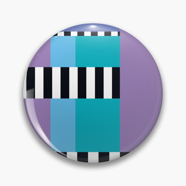 Item preview, Geometric Abstract Art in Purple, Turquoise and Blue designed and sold by InFrameVision.