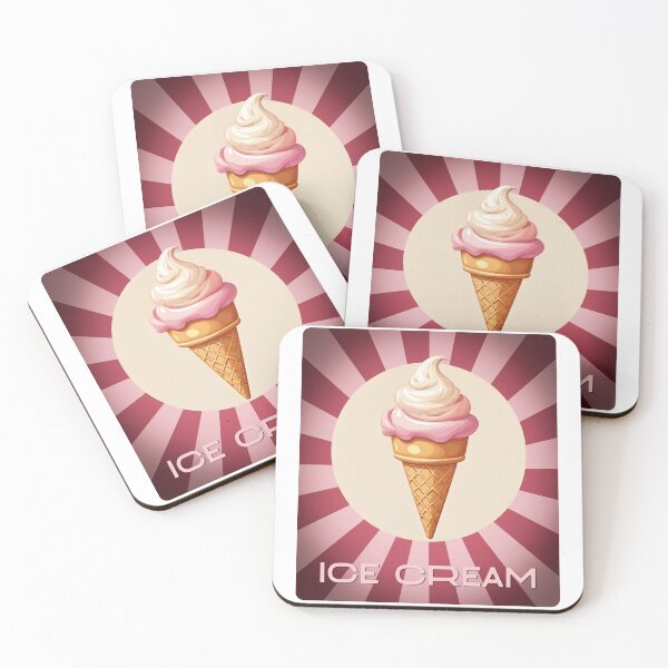 Item preview, Swirl Pop Delight: Retro Ice Cream Burst designed and sold by ForeverPrintsOK.