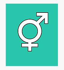 Gender Symbol Photographic Print
