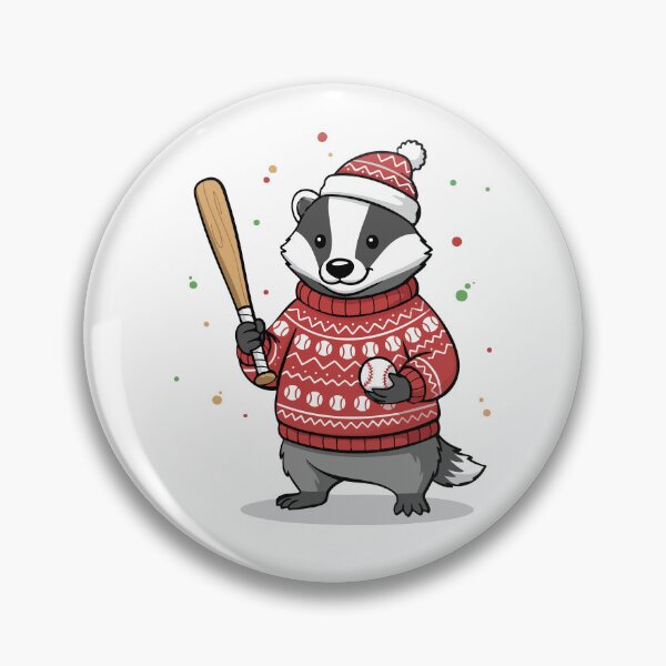 Item preview, Festive Raccoon Baseball — Cute Sports Christmas Apparel & Gifts designed and sold by VikArt7.