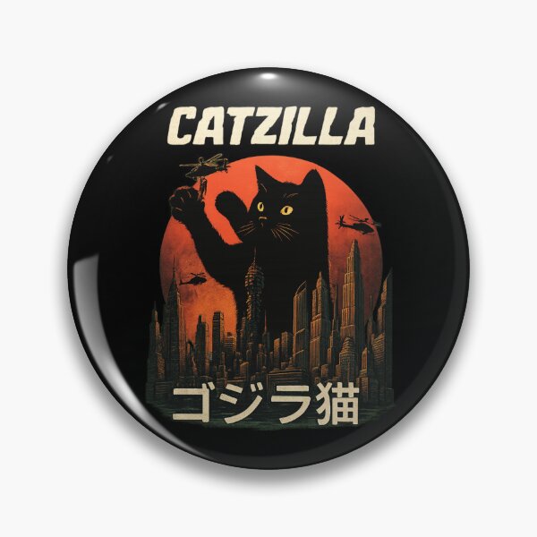 Item preview, Vintage Catzilla: Funny Cat Monster designed and sold by MasCorner.