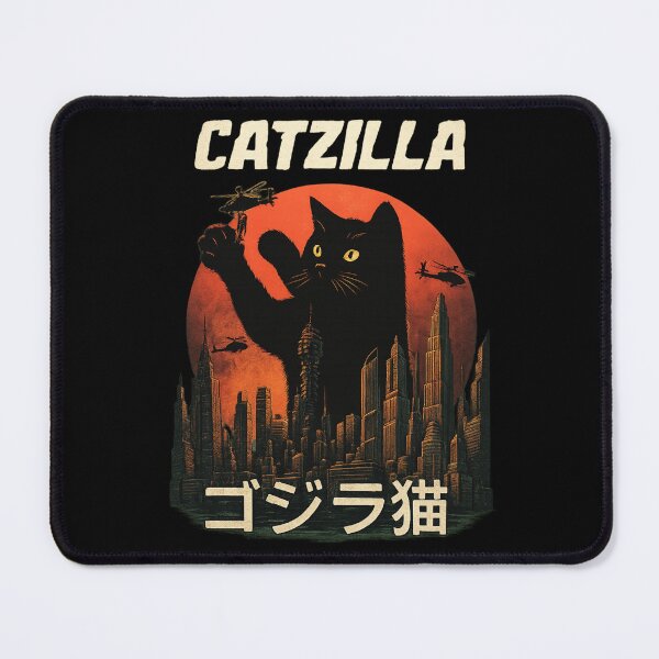 Item preview, Vintage Catzilla: Funny Cat Monster designed and sold by MasCorner.