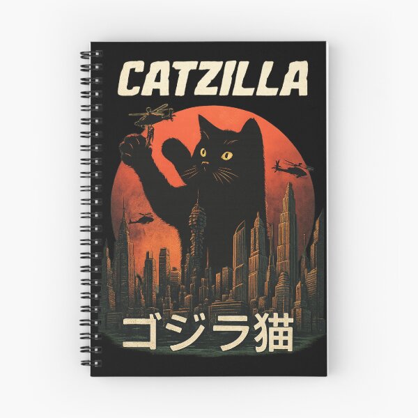 Item preview, Vintage Catzilla: Funny Cat Monster designed and sold by MasCorner.