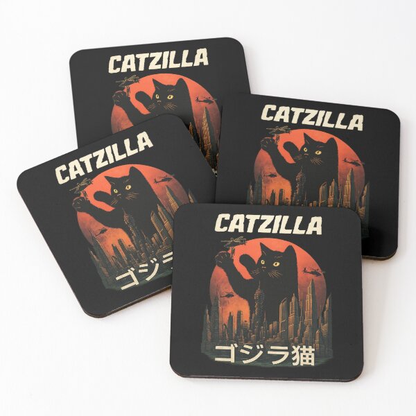 Item preview, Vintage Catzilla: Funny Cat Monster designed and sold by MasCorner.