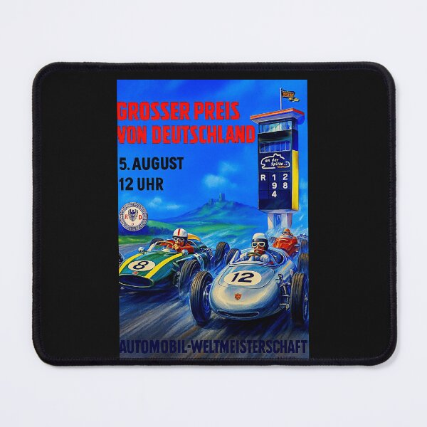 Item preview, Nurburgring 1961 variation vintage poster designed and sold by Helios Be. Lavsh.