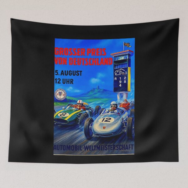 Item preview, Nurburgring 1961 variation vintage poster  designed and sold by Helios Be. Lavsh.