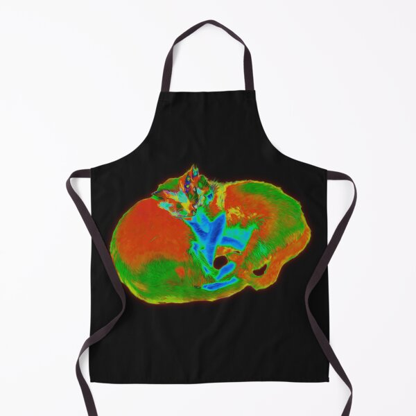Item preview, cuddling cats in psychedelic colors designed and sold by ScrappyShop.