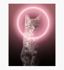 Darth Neko - The cat from the dark side Photographic Print