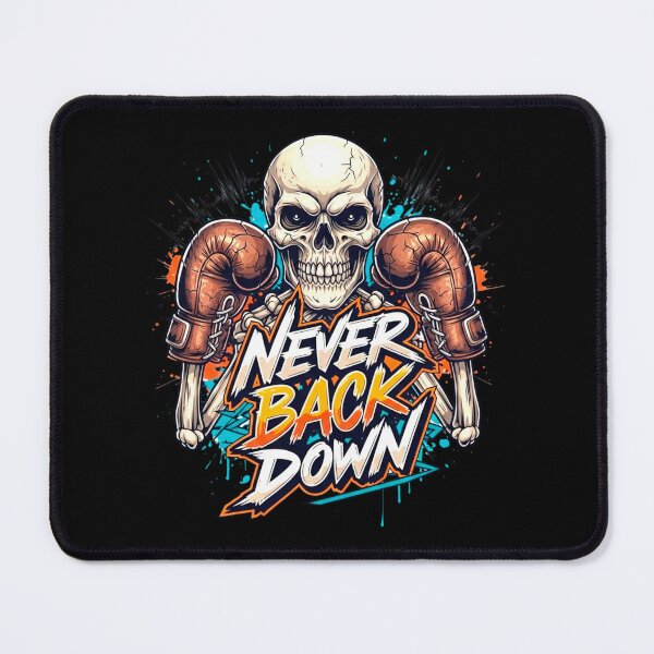 Item preview, Graffiti Skeleton Boxer Never Back Down designed and sold by SholoStudio.