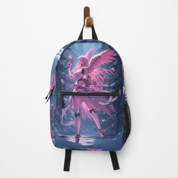 Item preview, Pink cyber angel in winter designed and sold by ArtsJulian.