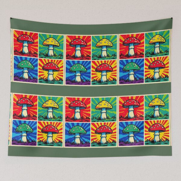Item preview, Radiant Toadstool Pop Art Collection designed and sold by DariaCraft.