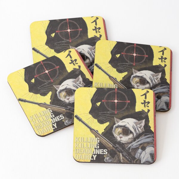 Item preview, Killing Deadlines Daily Sniper Cat – Tactical Retro Japanese Style Art Design designed and sold by ZyricZyric.