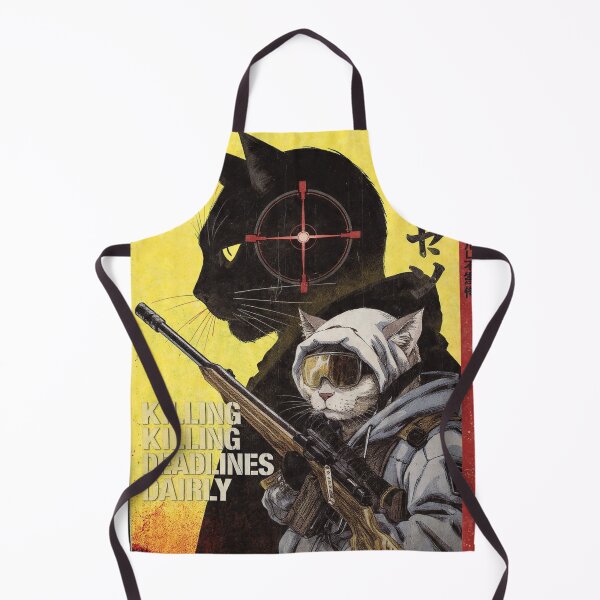 Item preview, Killing Deadlines Daily Sniper Cat – Tactical Retro Japanese Style Art Design designed and sold by ZyricZyric.