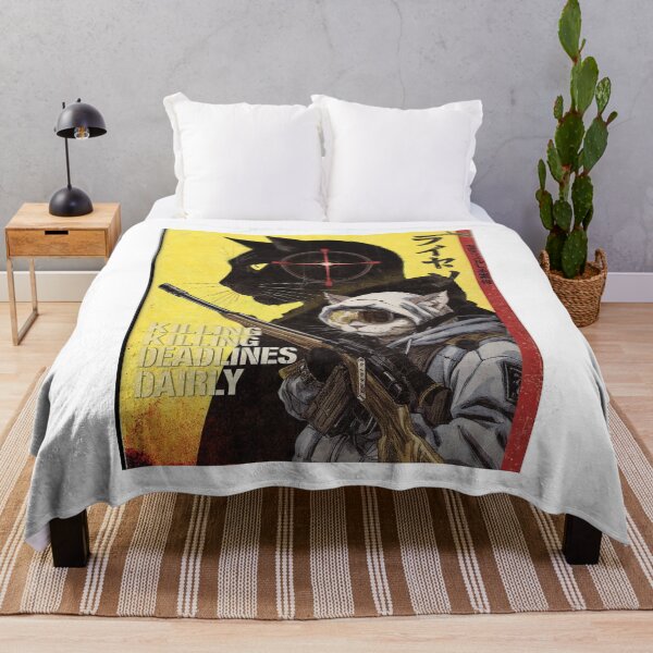 Item preview, Killing Deadlines Daily Sniper Cat – Tactical Retro Japanese Style Art Design designed and sold by ZyricZyric.
