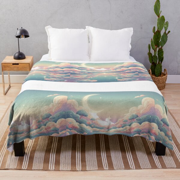 Item preview, Dreamy Pastel Lake Reflection: Serene Moonlit Landscape Art designed and sold by Magounette.
