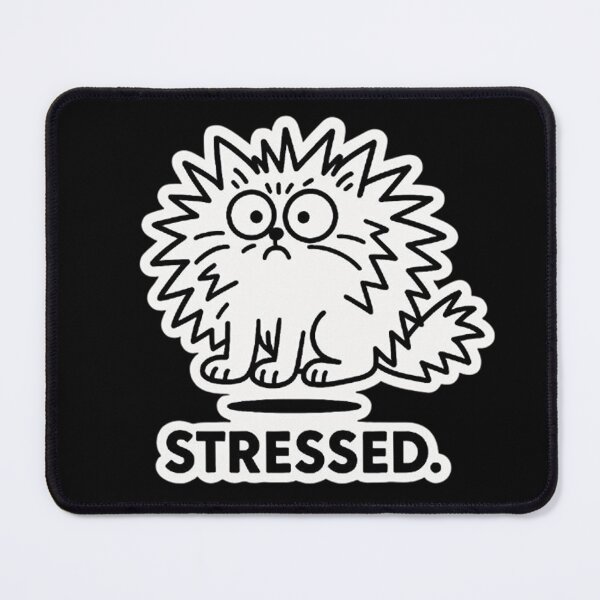 Item preview, Stressed Fluffy Cat designed and sold by MiLaKK.