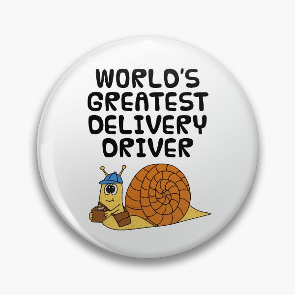 Artikelvorschau, Der beste Lieferfahrer der Welt, Schnecke (lustig) entworfen und verkauft von doodlerob.
