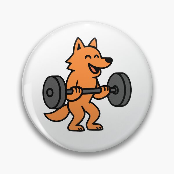Item preview, Wolf lifting weights designed and sold by Be-Random.