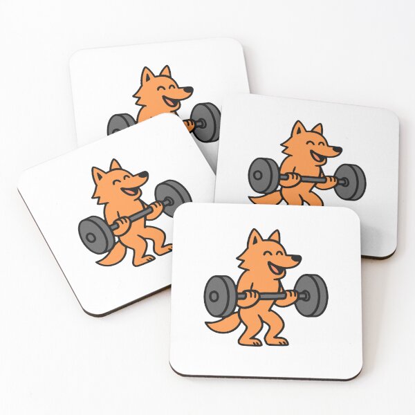 Item preview, Wolf lifting weights designed and sold by Be-Random.