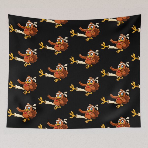Item preview, Friendly kicking turkey designed and sold by Be-Random.