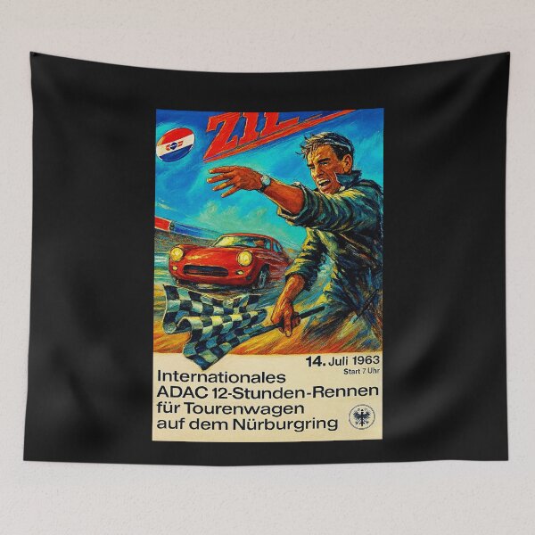 Item preview, Nurburgring 1963 variation vintage poster  designed and sold by Helios Be. Lavsh.