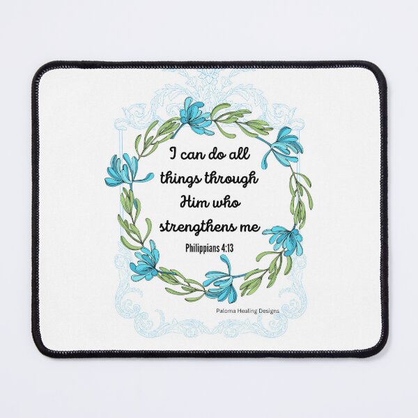 Item preview, Philippians 4:13 Bible verse designed and sold by PalomaHealing24.